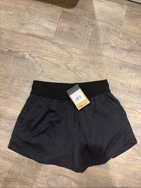 The North Face Black Women's Athletic Shorts with Wide Waistband